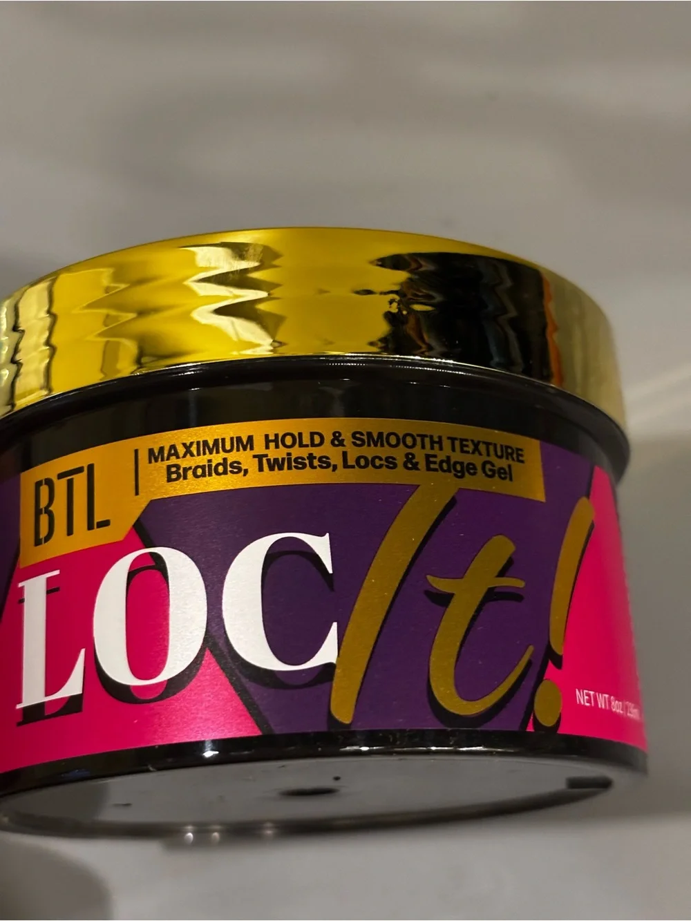 Loc/ti Maximum Hold & Smooth Texture Gel - Pink/Gold